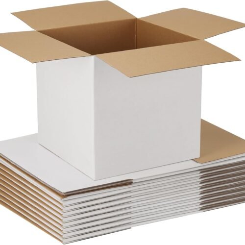 White Corrugated Shipping Boxes Small Size