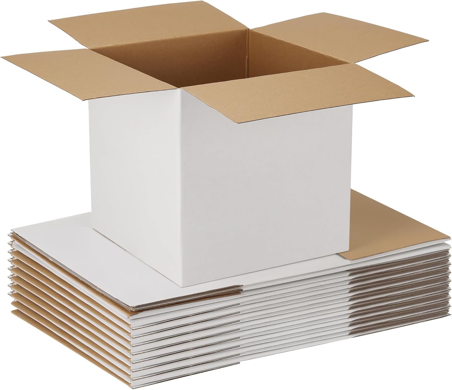 White Corrugated Shipping Boxes Small Size